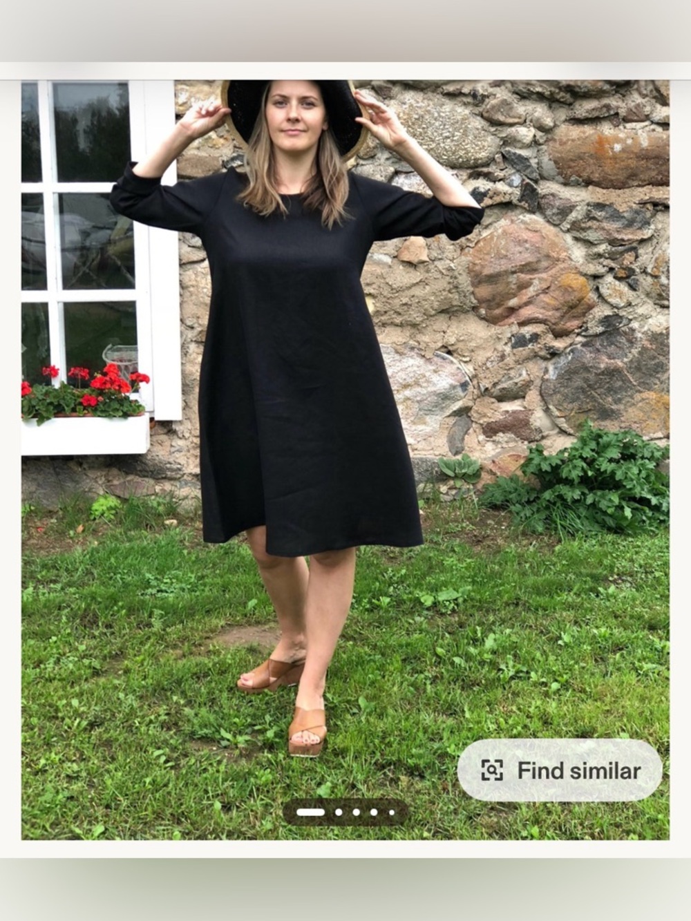 Linenbee Trapeze Linen Dress - Picture 3 of 3